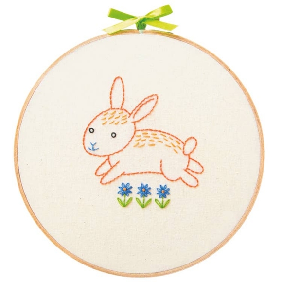 Hopping Bunny Embroidery Kit - Picture 3 of 3